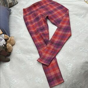 Beyond Yoga Red and Purple Stretch Leggings